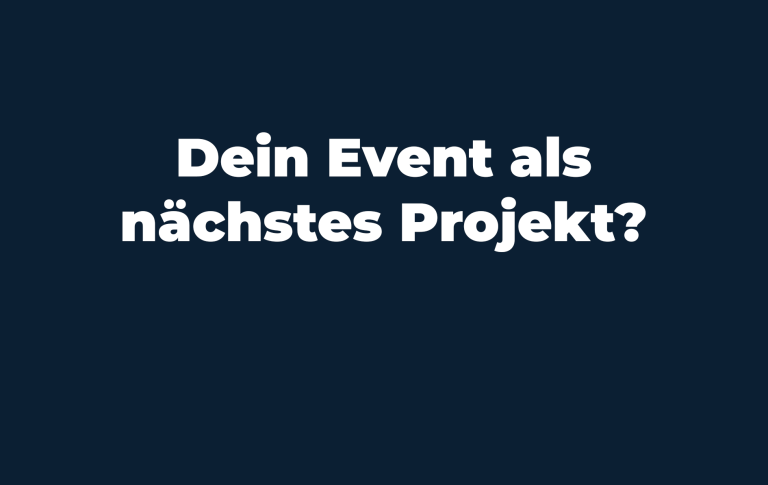 Grafik, die den Besucher dazu motiviert ein Eventvideo als eigenes Projekt zu buchen